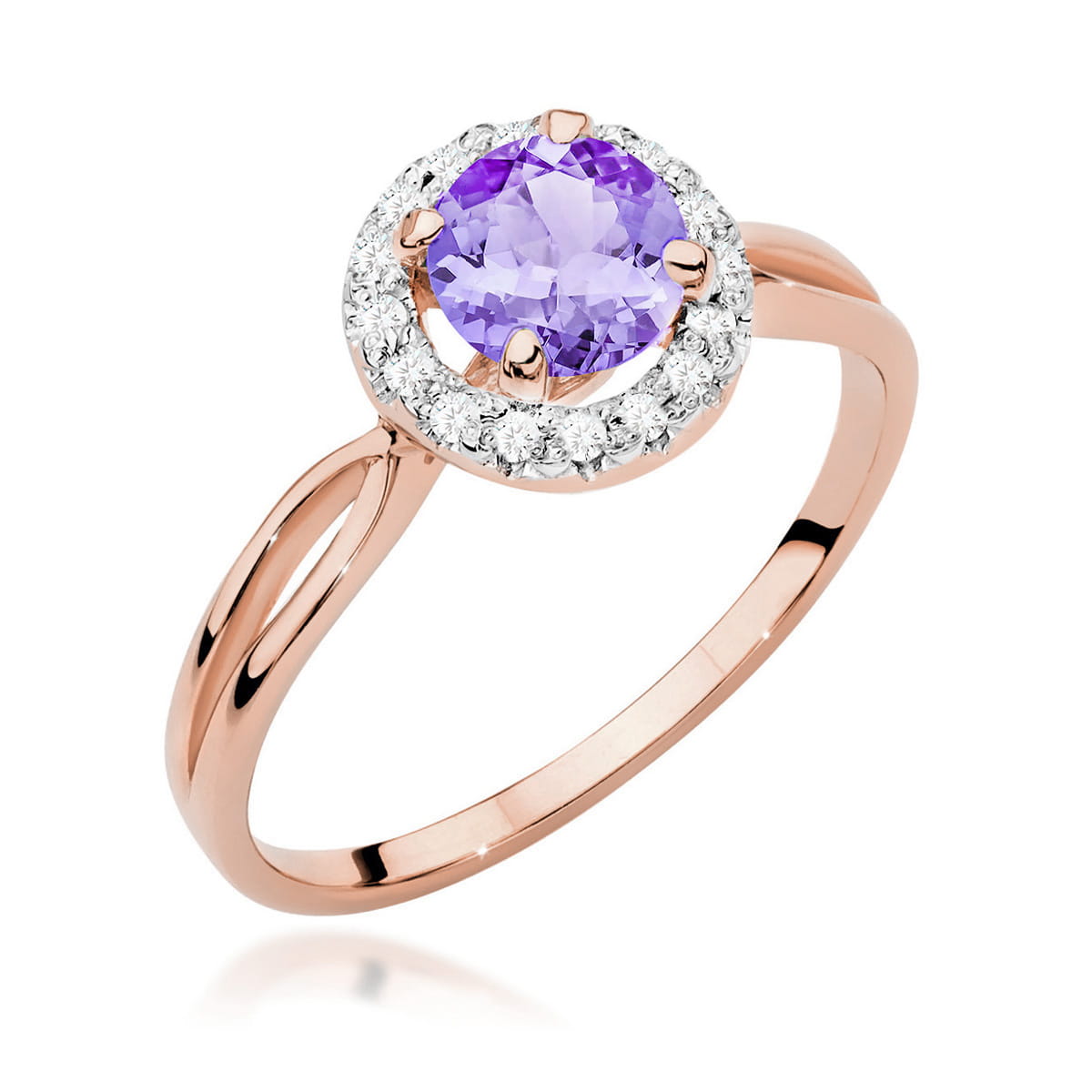 Inel Aur 14K W538 Ametist 0.90ct