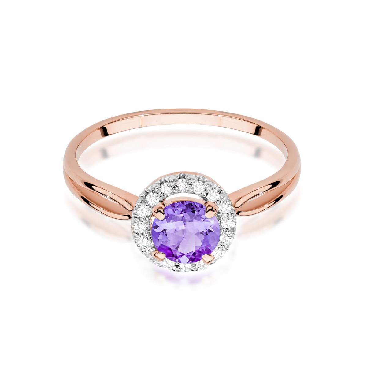 Inel Aur 14K W538 Ametist 0.90ct