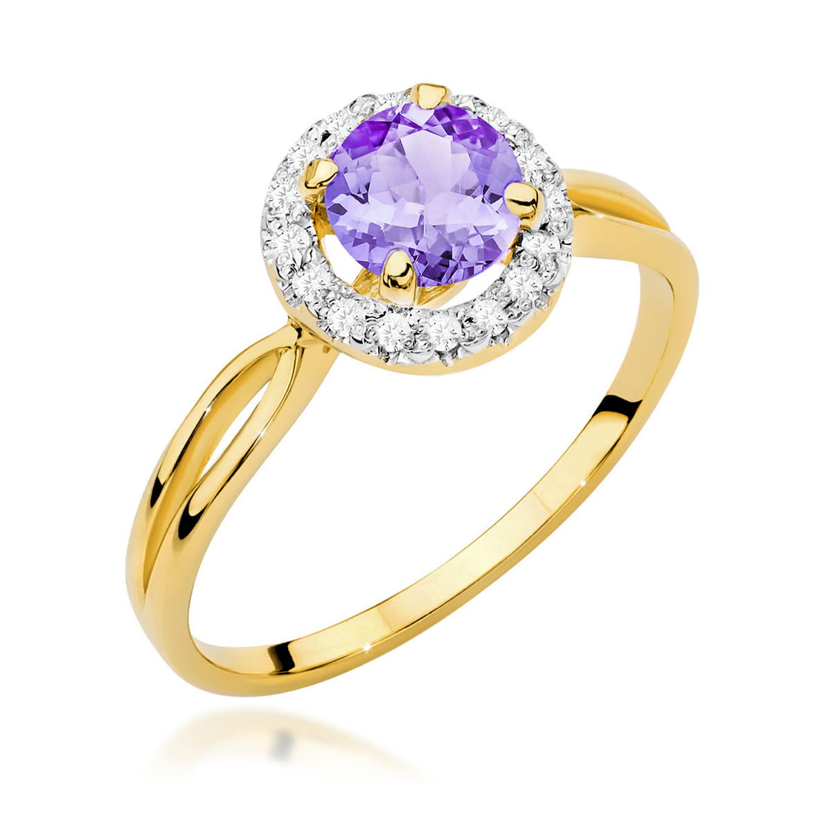Inel Aur 14K W538 Ametist 0.90ct