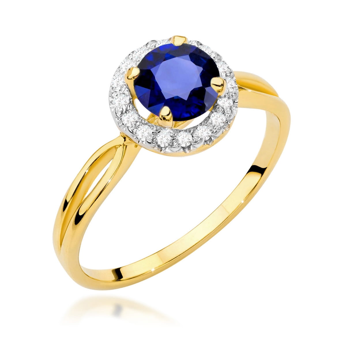 Inel Aur 14K W538 Safir 1.00ct