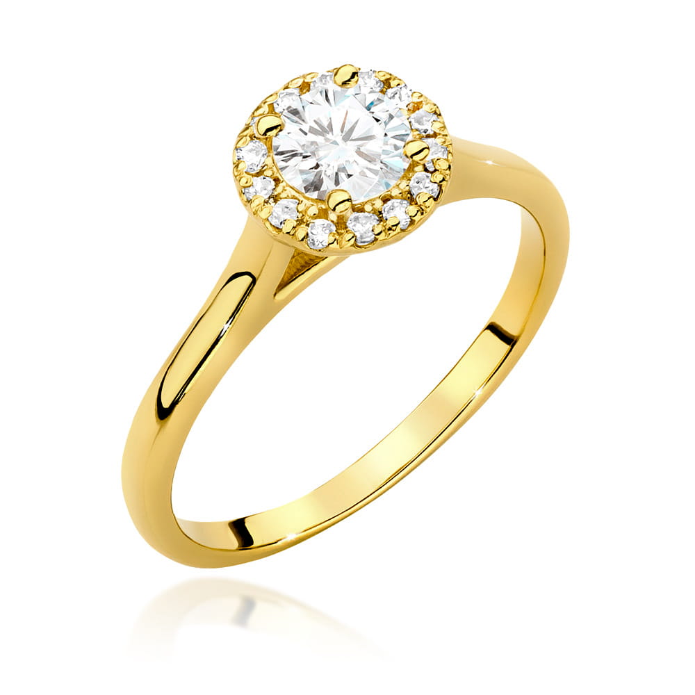 Inel Aur 14k cu Diamante de Laborator 0.62 ct