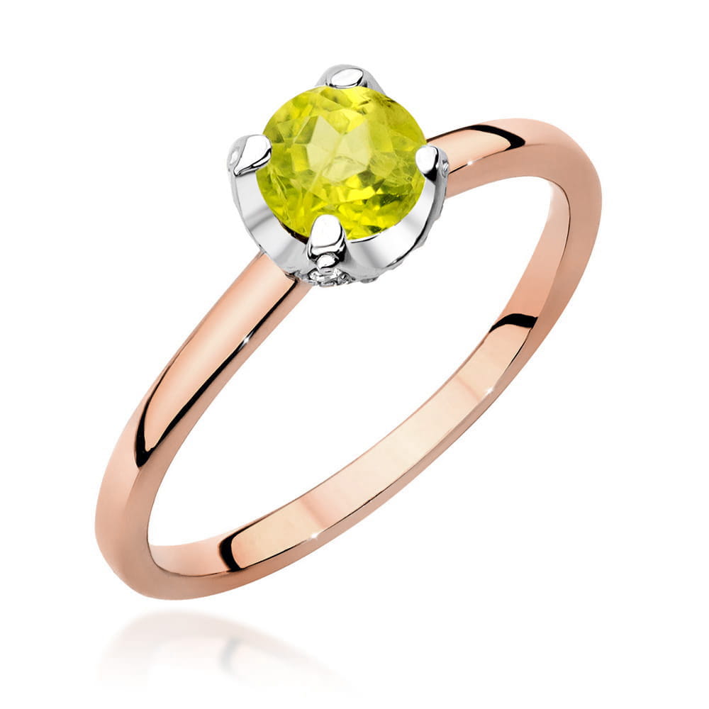 Inel Aur 14k cu Peridot 0.50 ct