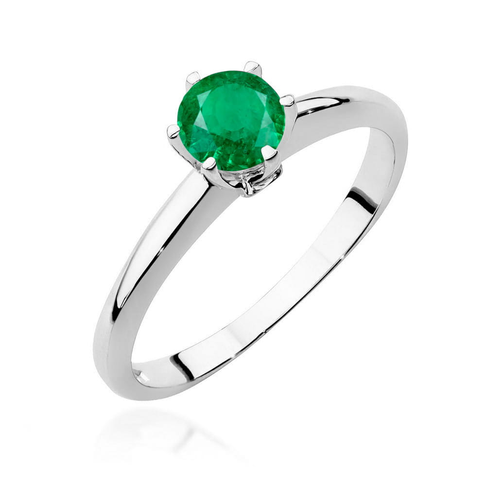Inel Aur 14K W557 Smarald 0.50ct