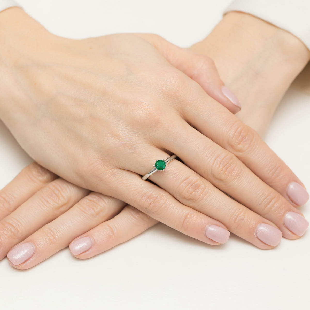 Inel Aur 14K W557 Smarald 0.50ct