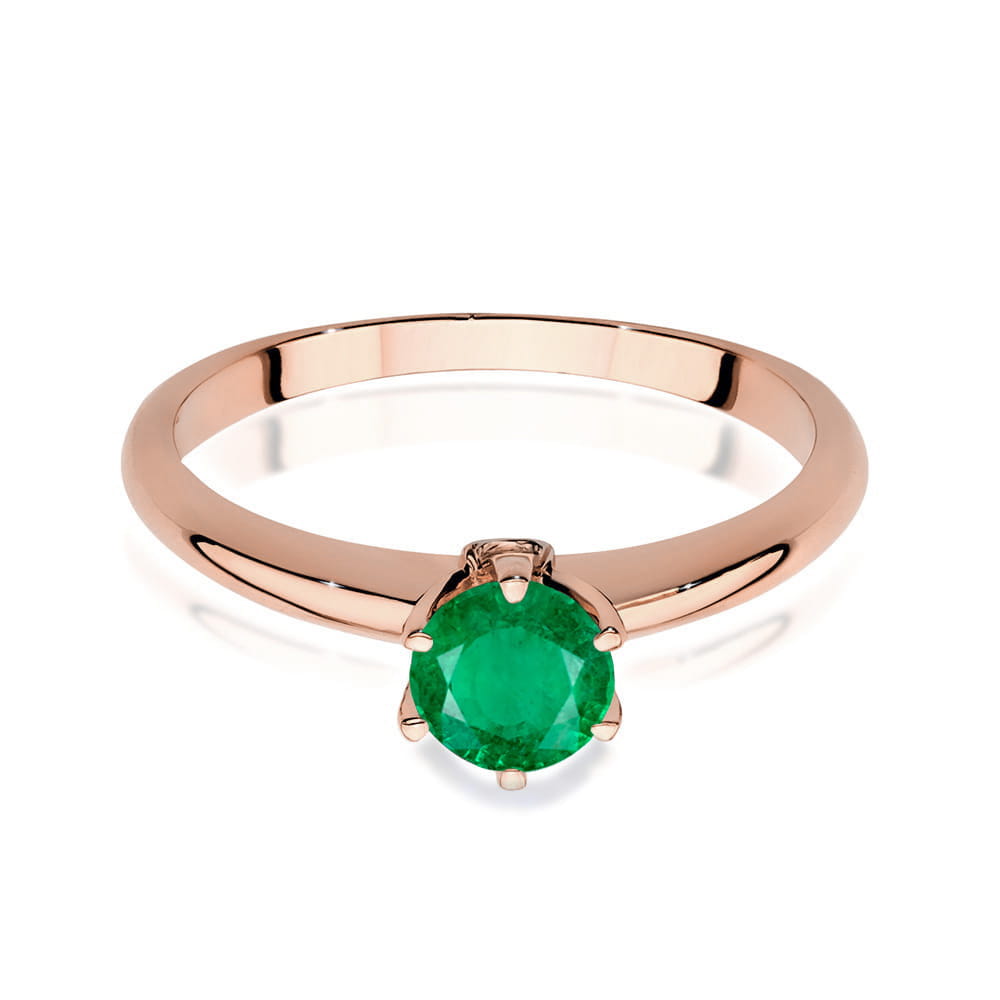 Inel Aur 14K W557 Smarald 0.50ct
