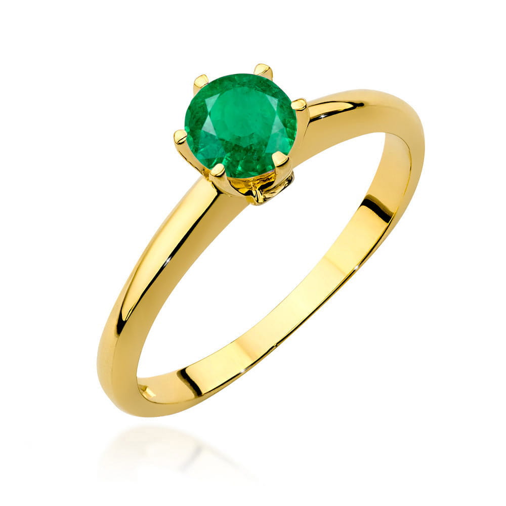 Inel Aur 14K W557 Smarald 0.50ct