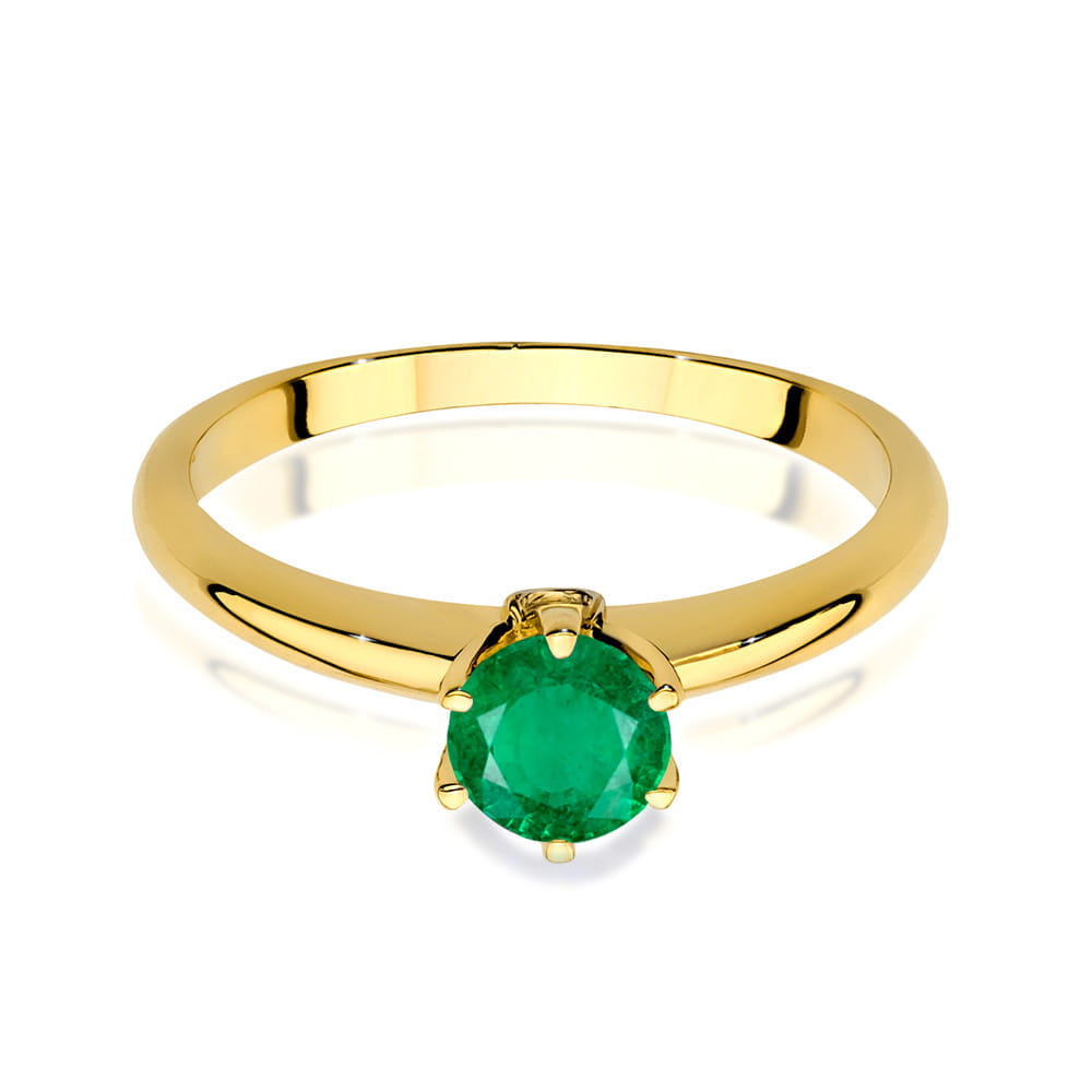 Inel Aur 14K W557 Smarald 0.50ct