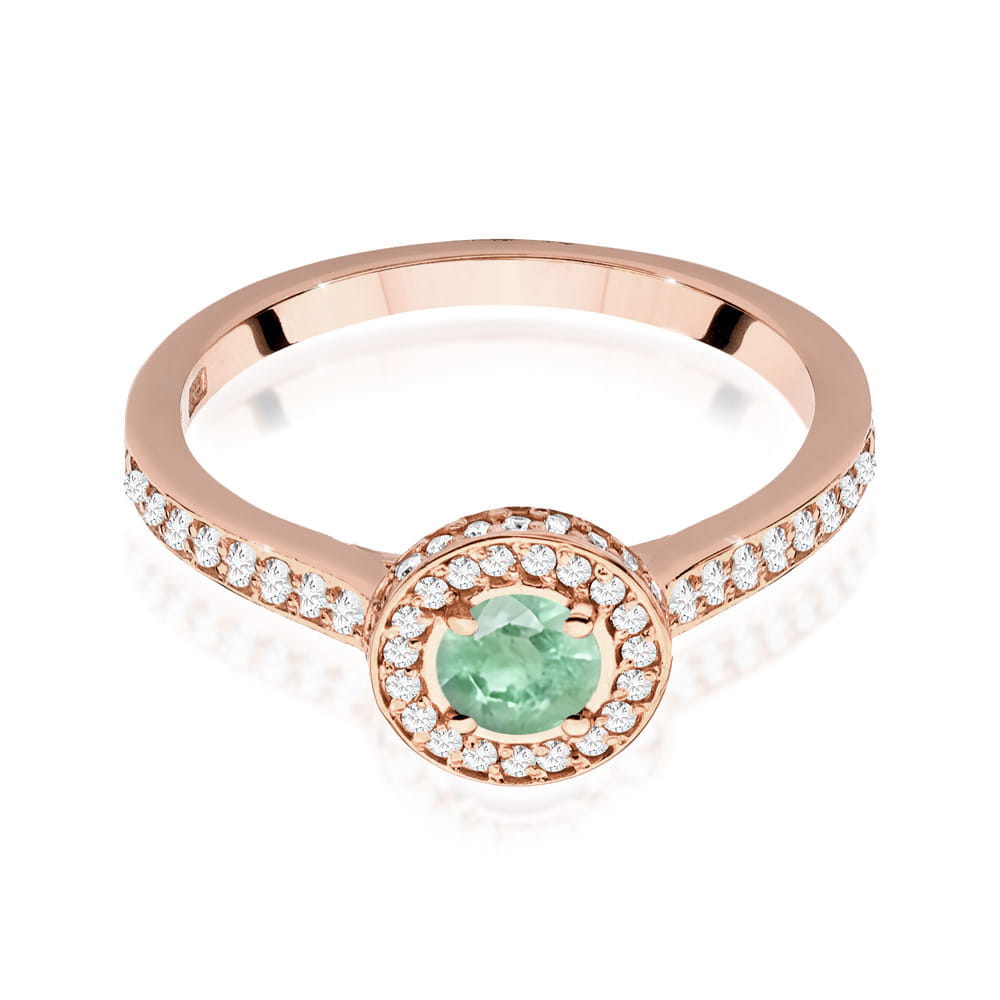 Inel Aur 14K W559 Smarald 0.30ct