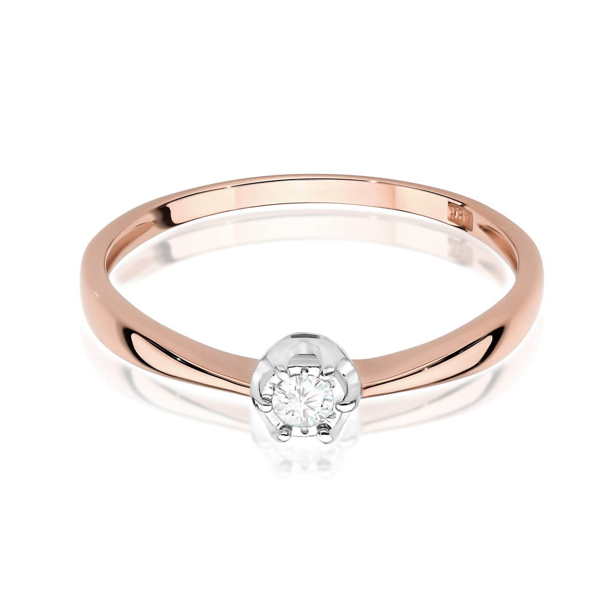 Inel Aur 14K W567 Diamant 0.06ct
