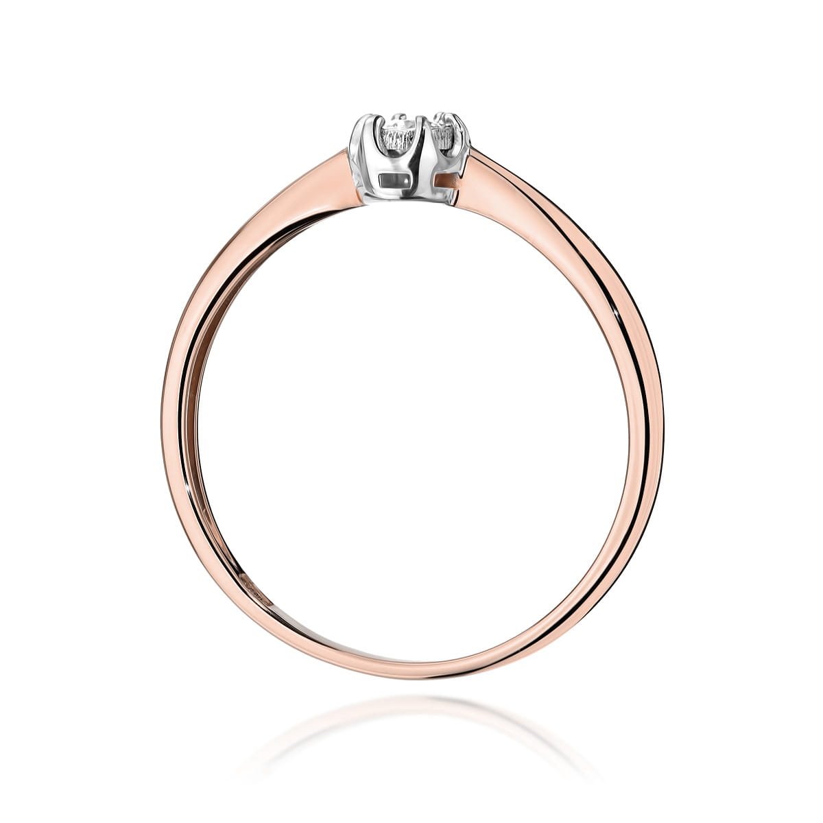 Inel Aur 14K W567 Diamant 0.06ct