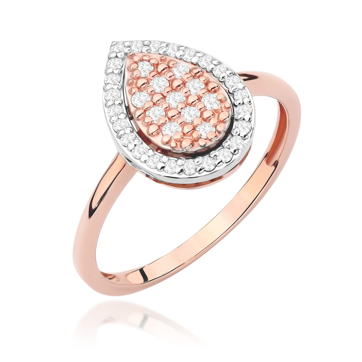 Inel Aur 14K cu Diamante 0.21 ct