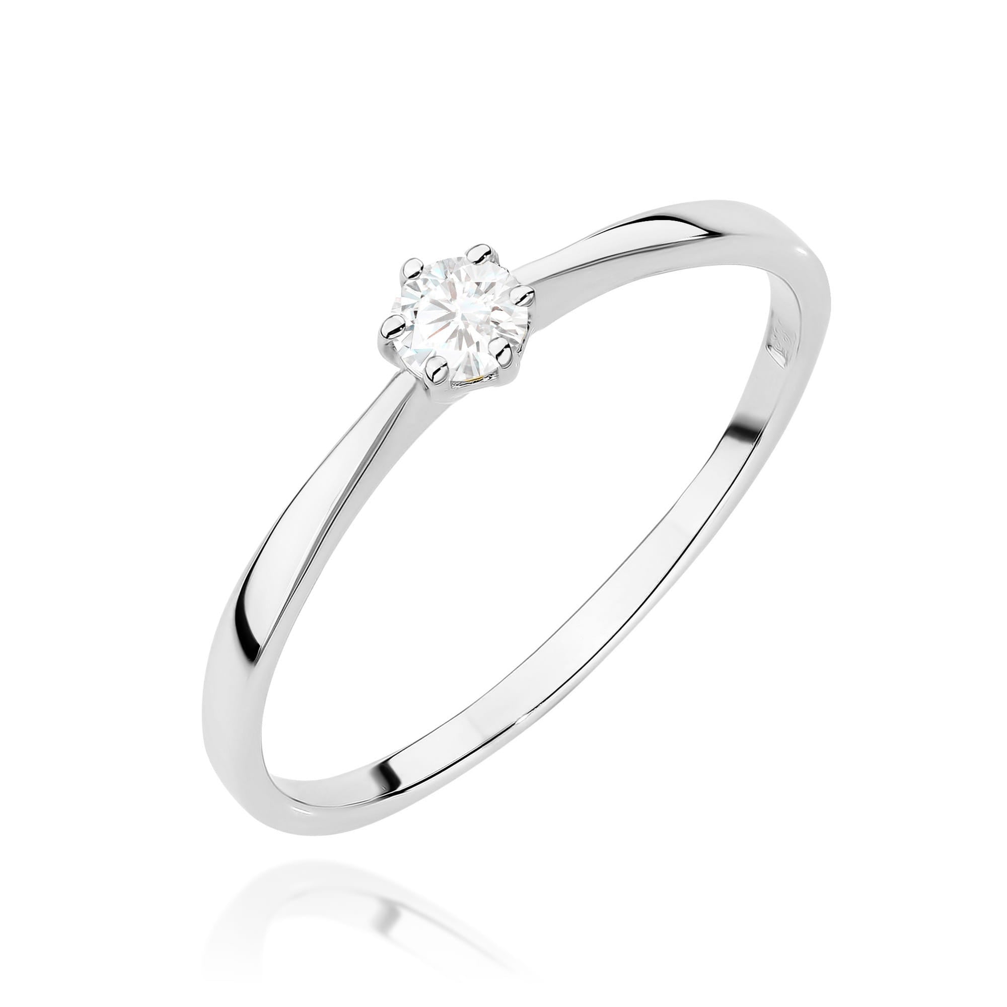 Inel Aur 14K cu Diamant 0,15 ct