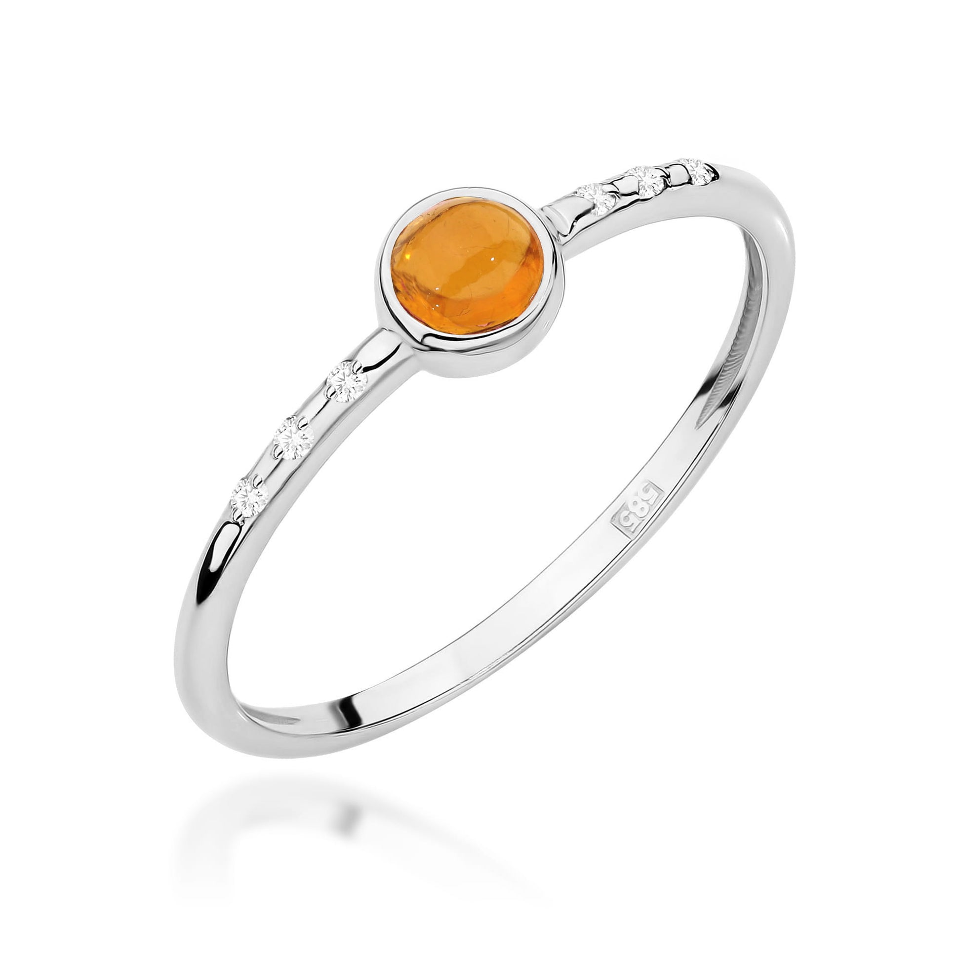 Inel Aur 14K W596 Turmalină Galbenă 0.30ct