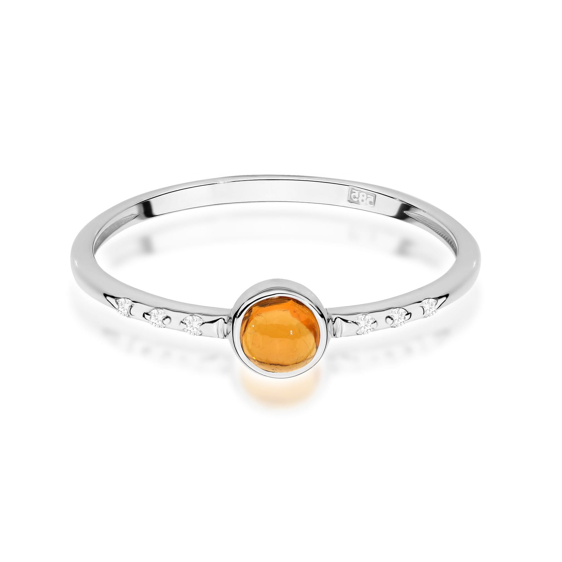 Inel Aur 14K W596 Turmalină Galbenă 0.30ct