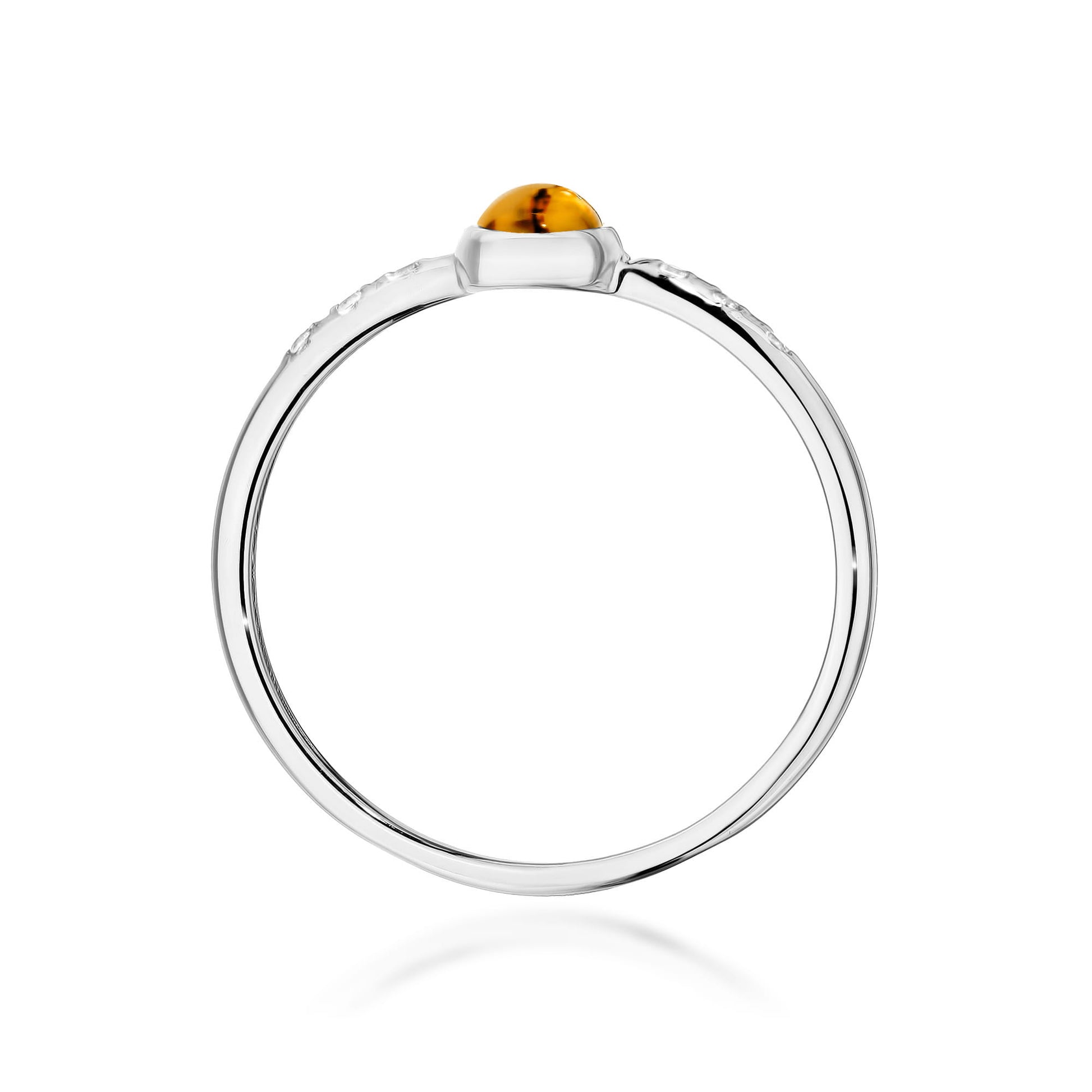 Inel Aur 14K W596 Turmalină Galbenă 0.30ct