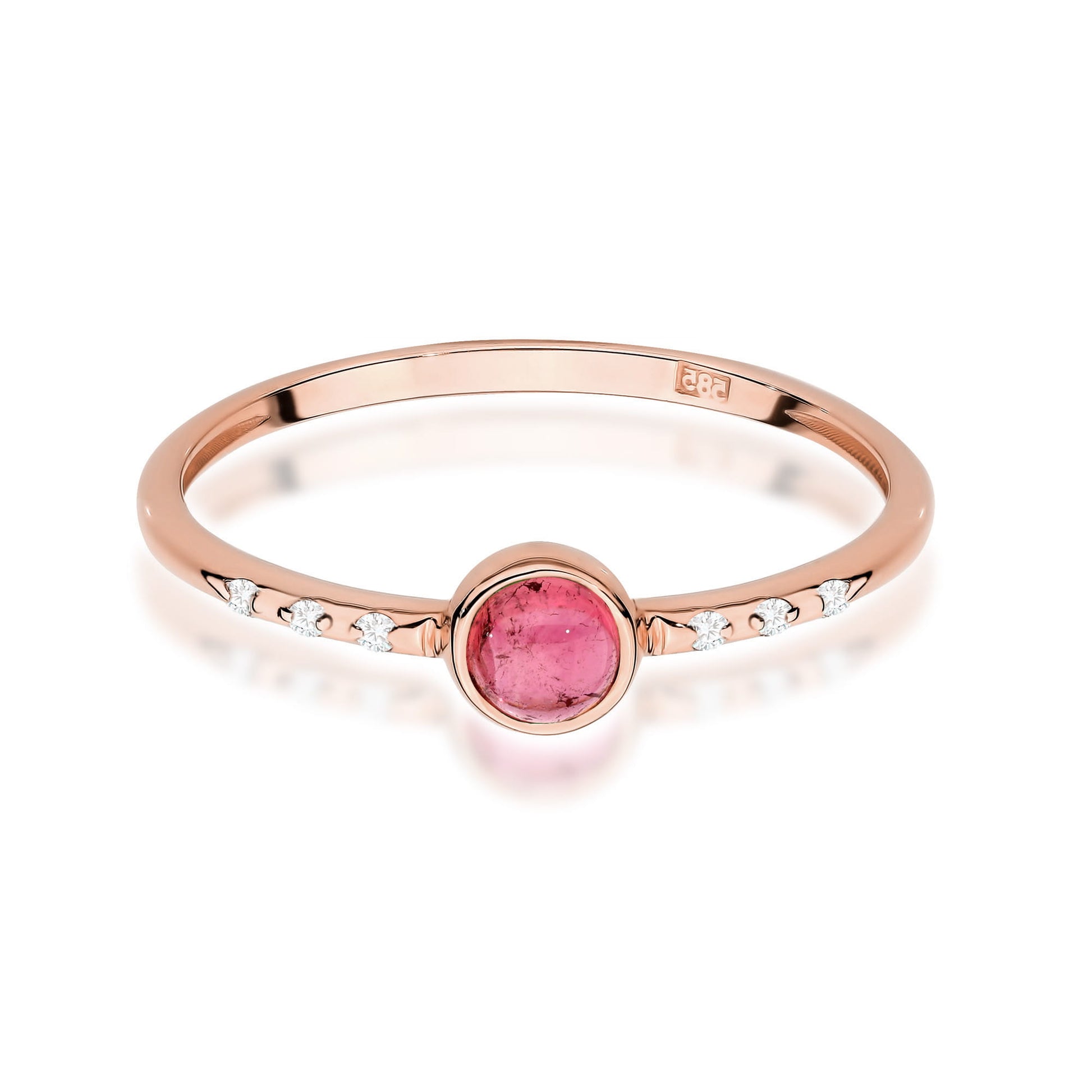 Inel Aur 14K W596 Turmalină Roz 0.30ct