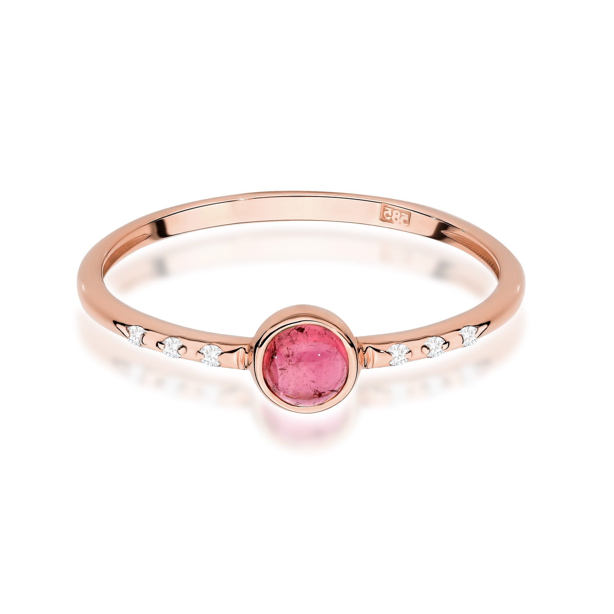 Inel Aur 14K W596 Turmalină Roz 0.30ct