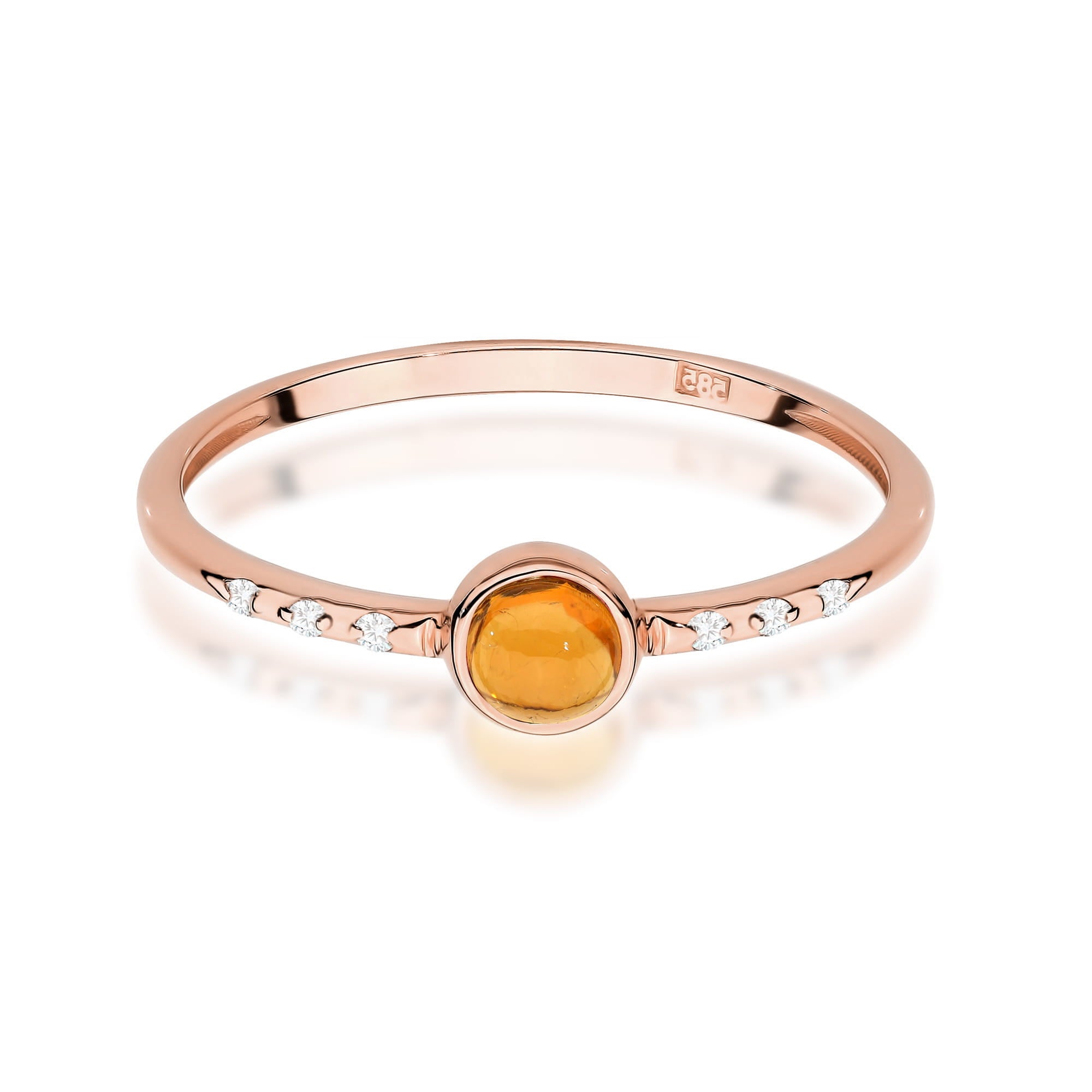 Inel Aur 14K W596 Turmalină Galbenă 0.30ct