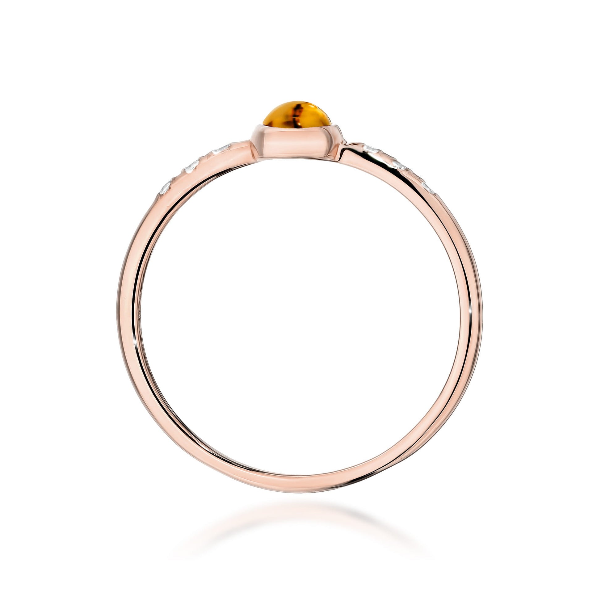 Inel Aur 14K W596 Turmalină Galbenă 0.30ct