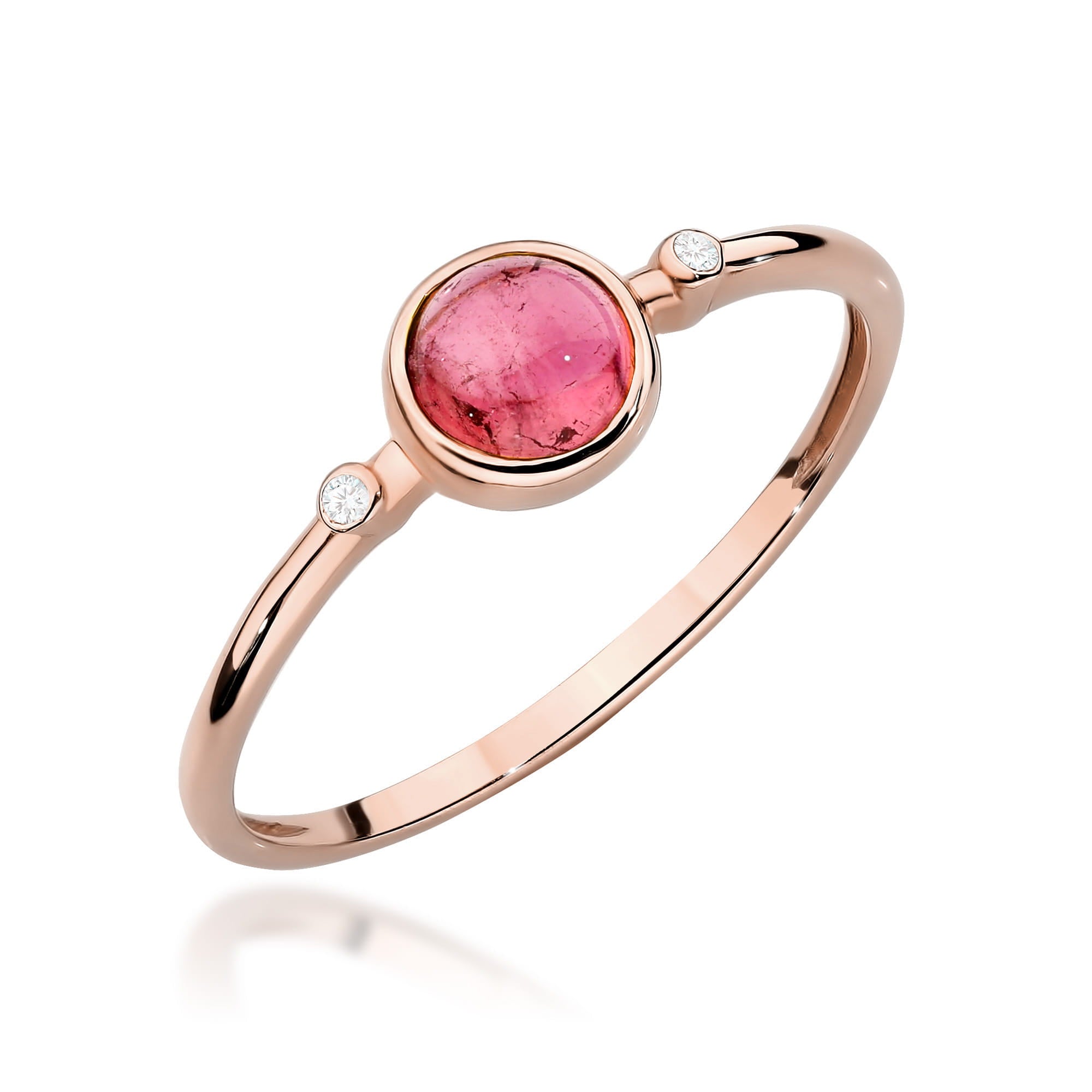 Inel Aur 14K W597 Turmalină Roz 0.60ct