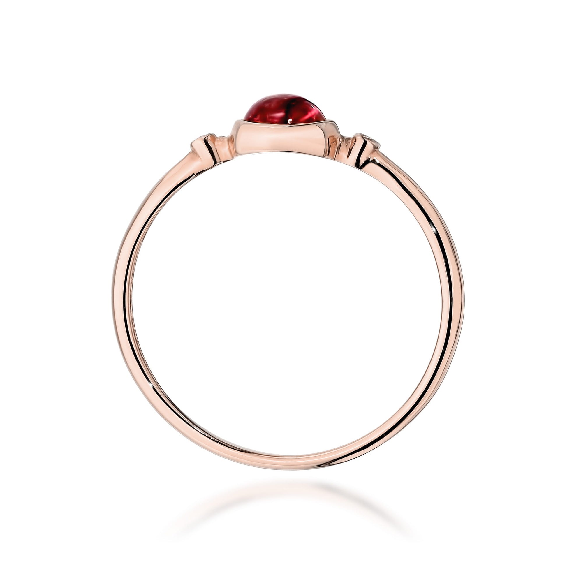 Inel Aur 14K W597 Turmalină Roz 0.60ct
