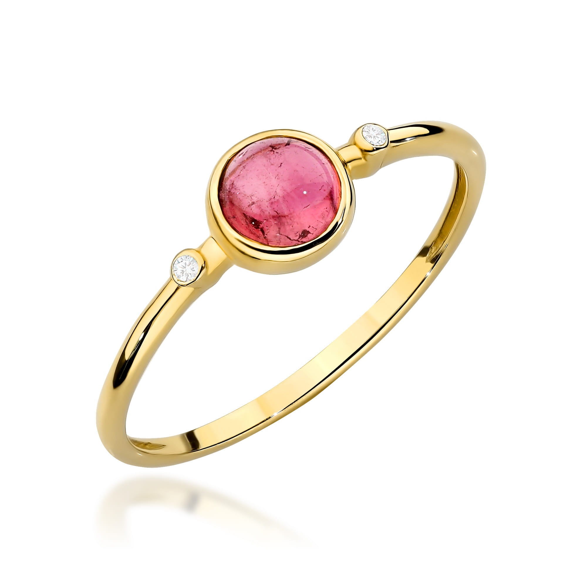 Inel Aur 14K W597 Turmalină Roz 0.60ct