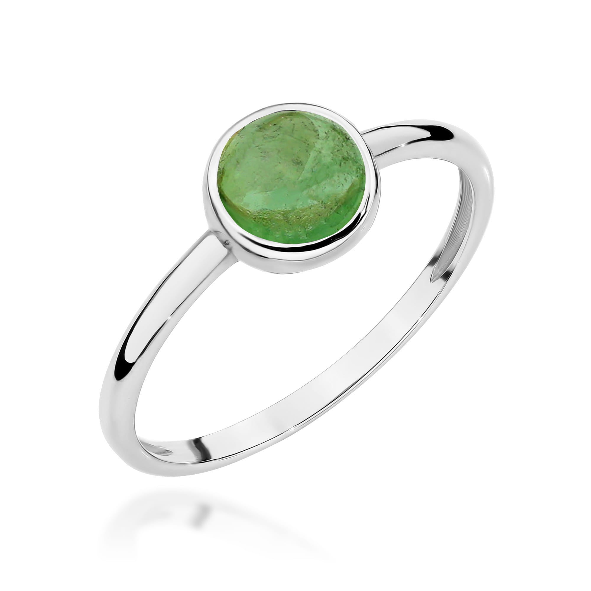 Inel Aur 14K W598 Turmalină Verde 1.00ct