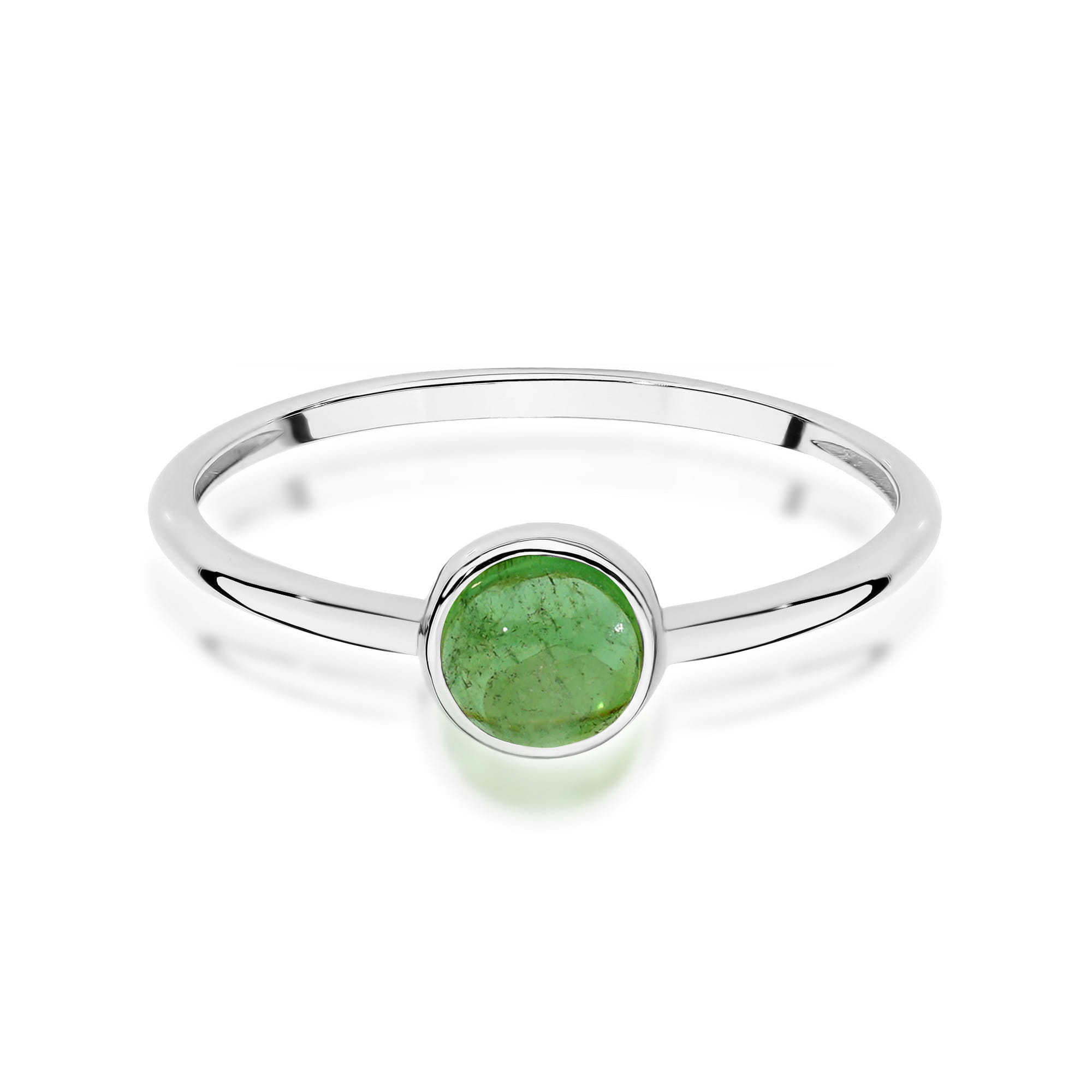 Inel Aur 14K W598 Turmalină Verde 1.00ct