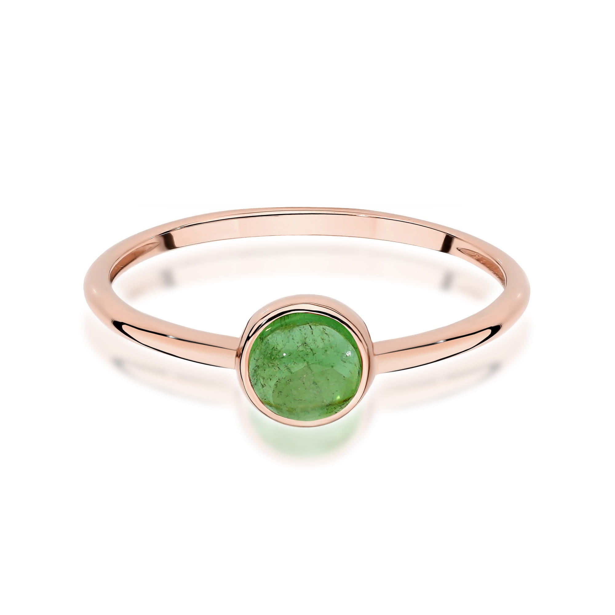 Inel Aur 14K W598 Turmalină Verde 1.00ct