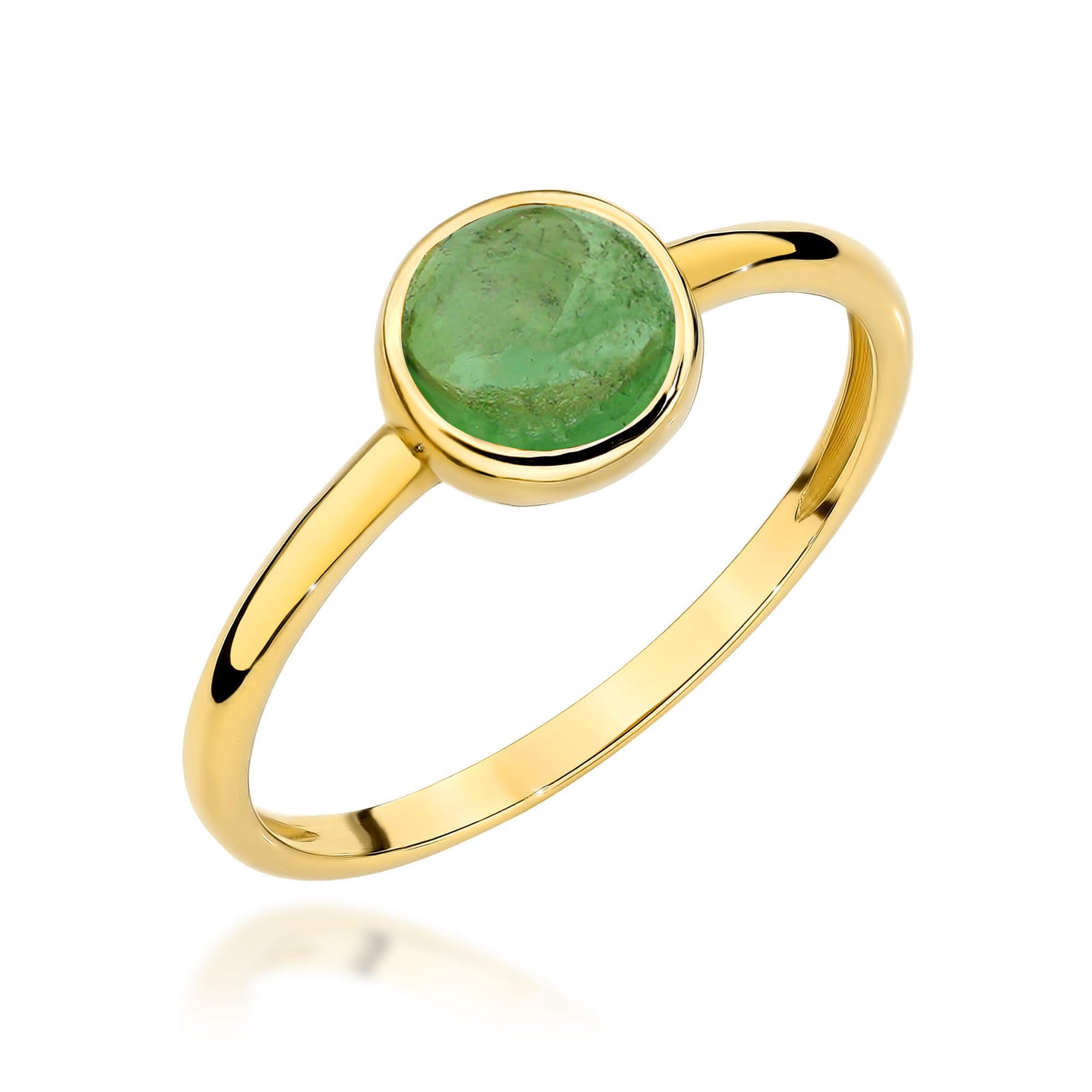 Inel Aur 14K W598 Turmalină Verde 1.00ct