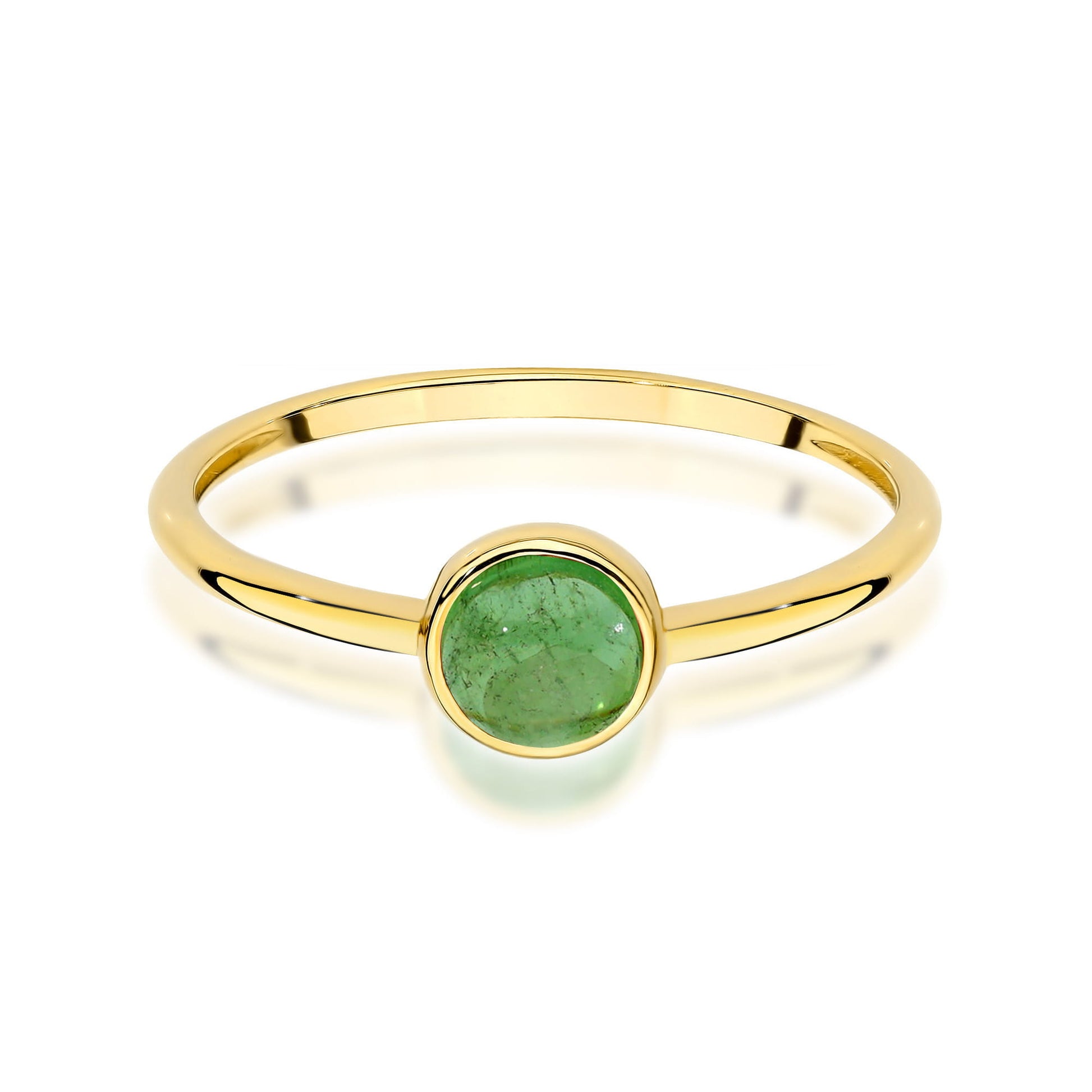 Inel Aur 14K W598 Turmalină Verde 1.00ct