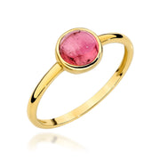 Inel Aur 14K W598 Turmalină Roz 1.00ct