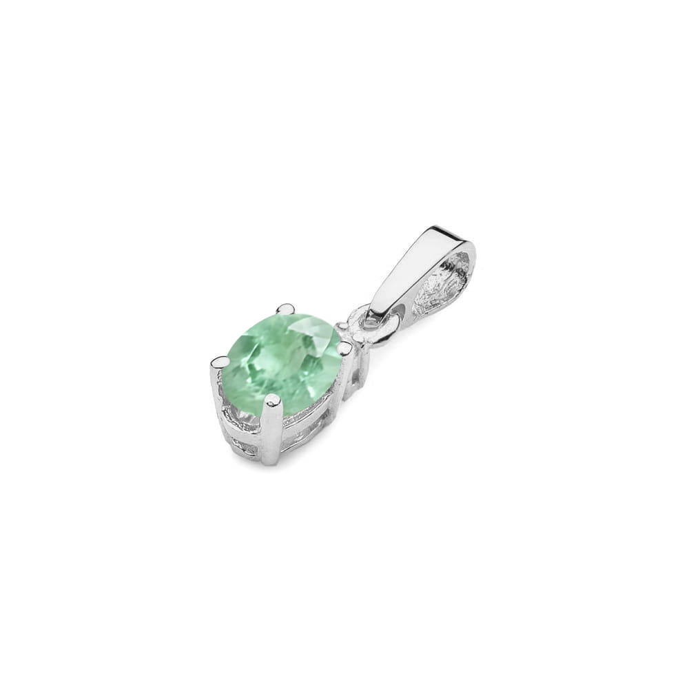 Pandantiv Aur 14K cu Smarald 0.40 ct si Diamant 0.0145 ct