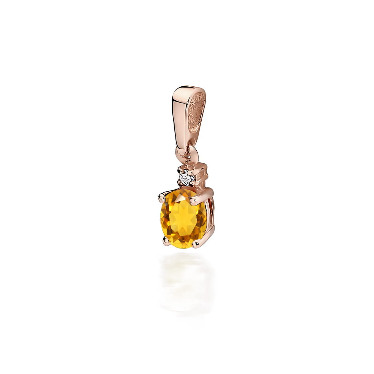 Pandantiv Aur 14K Z001 Citrin 0.60ct