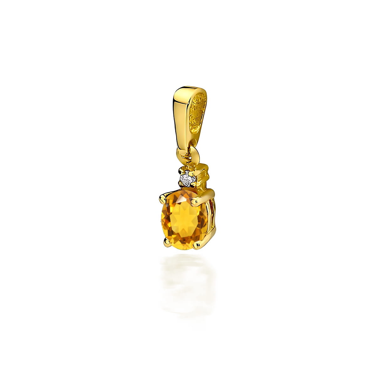Pandantiv Aur 14K Z001 Citrin 0.60ct