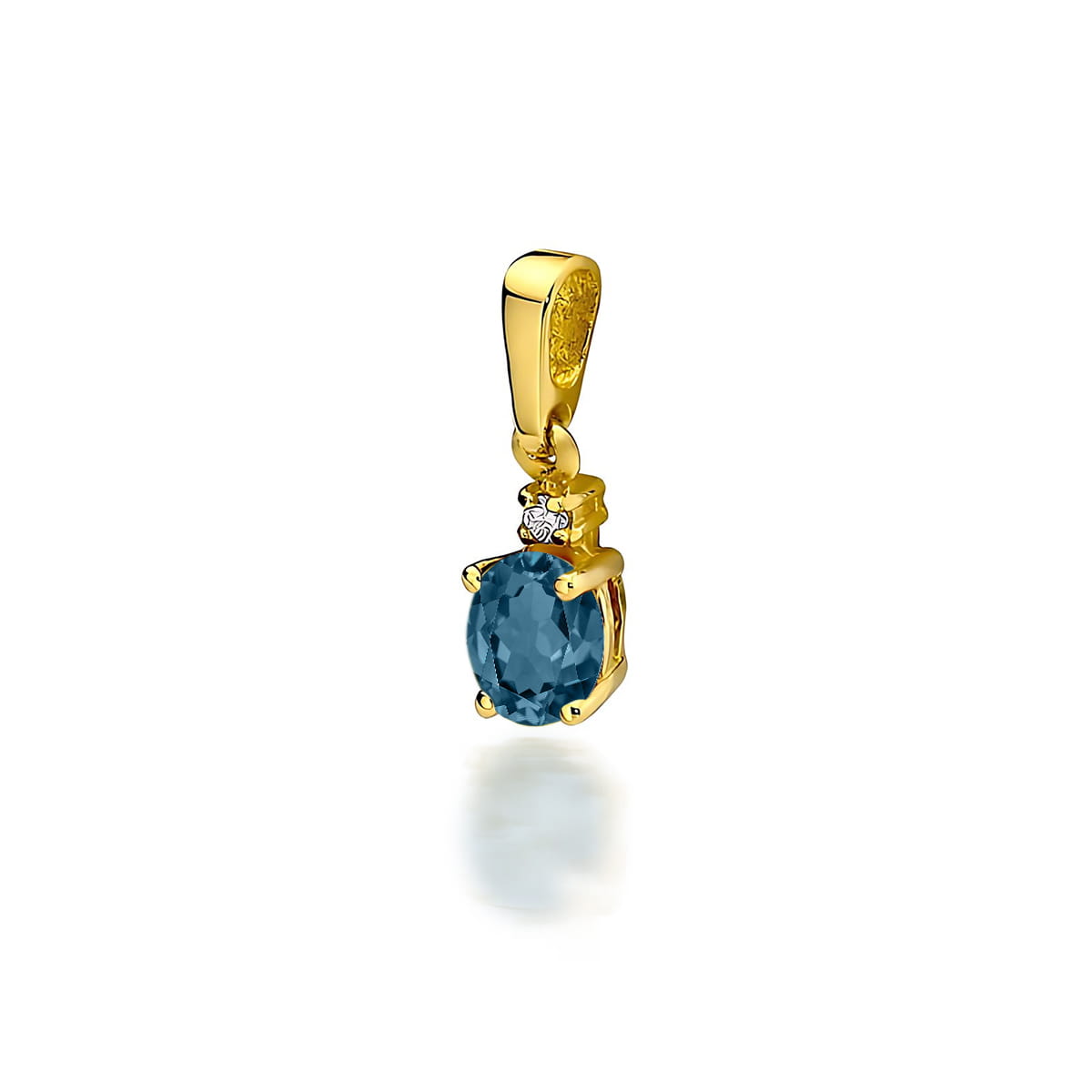 Pandantiv Aur 14K Z001 Diamant 0.0145ct