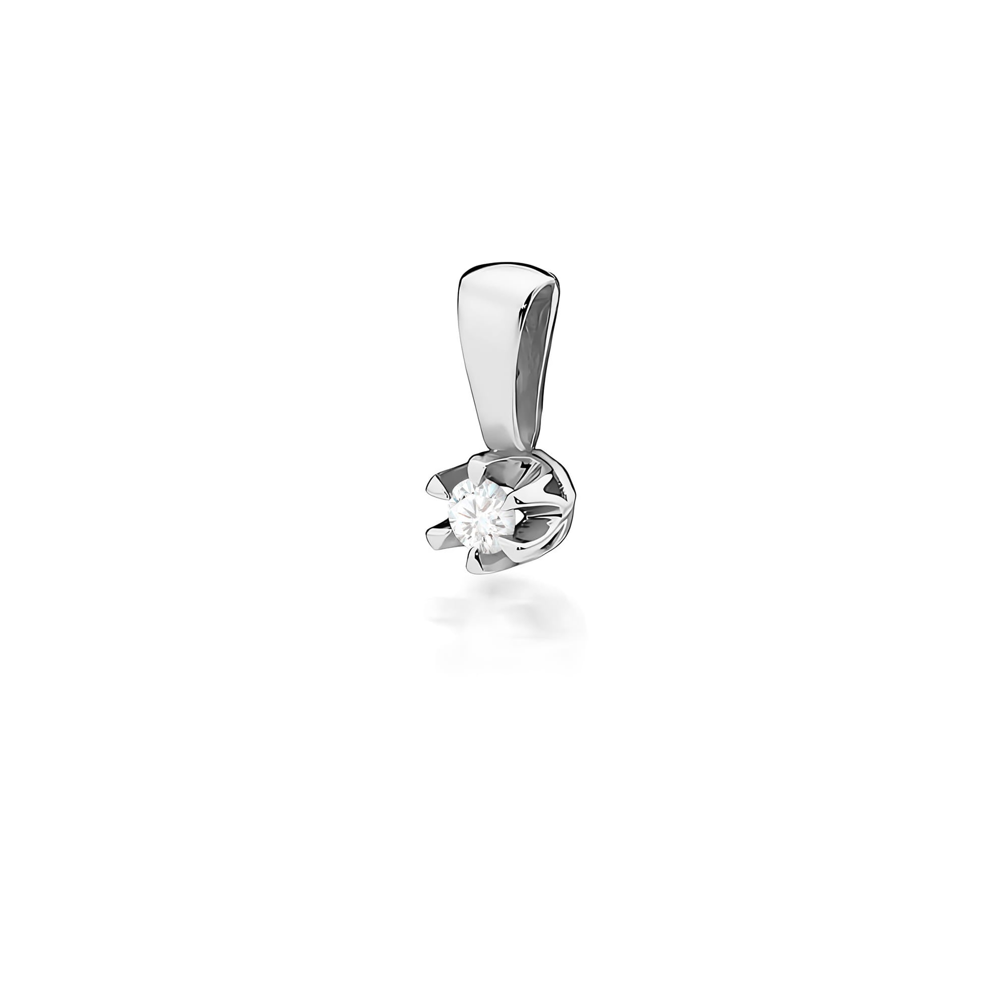 Pandantiv Aur 14K cu Diamant 0.08 ct