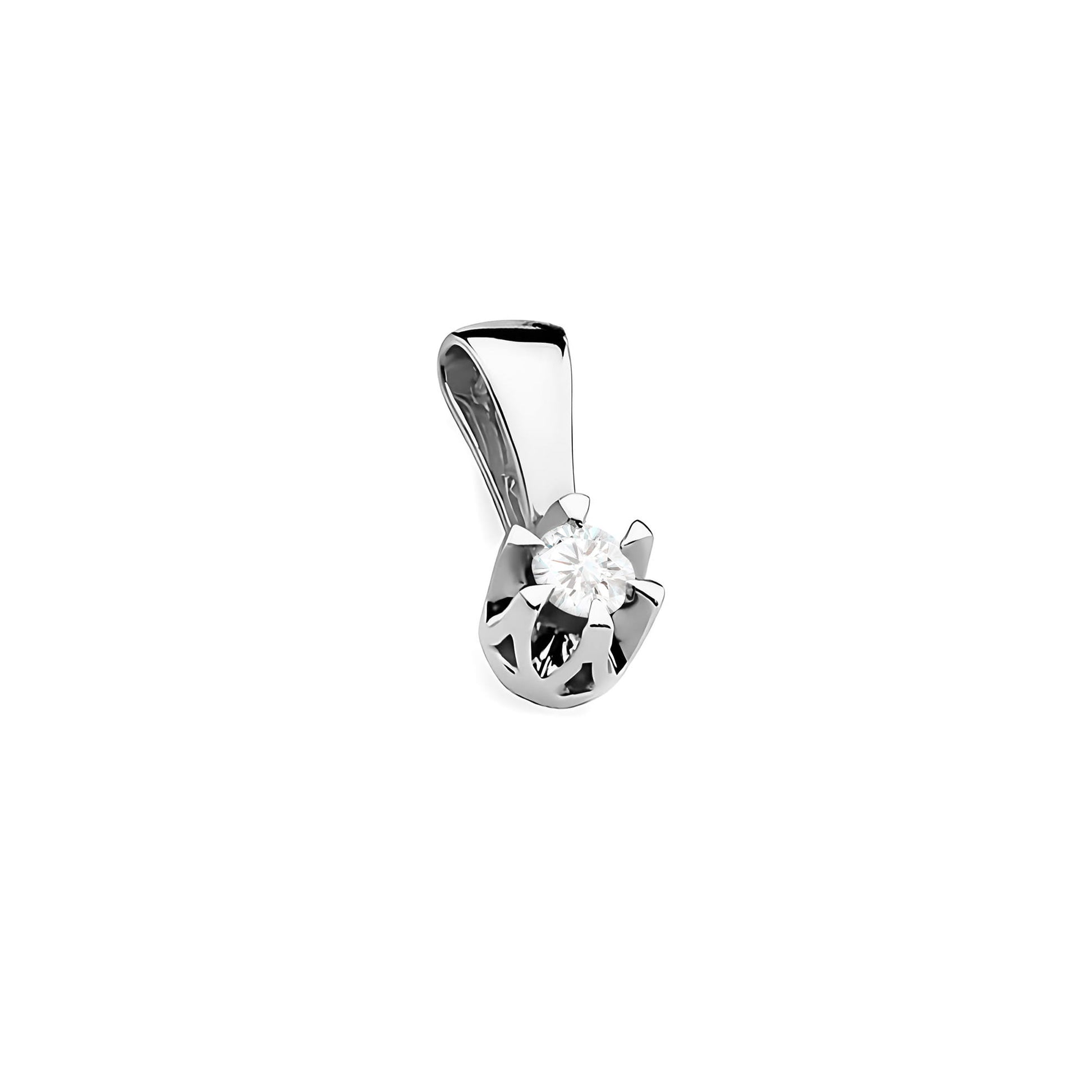 Pandantiv Aur 14K cu Diamant 0.10 ct