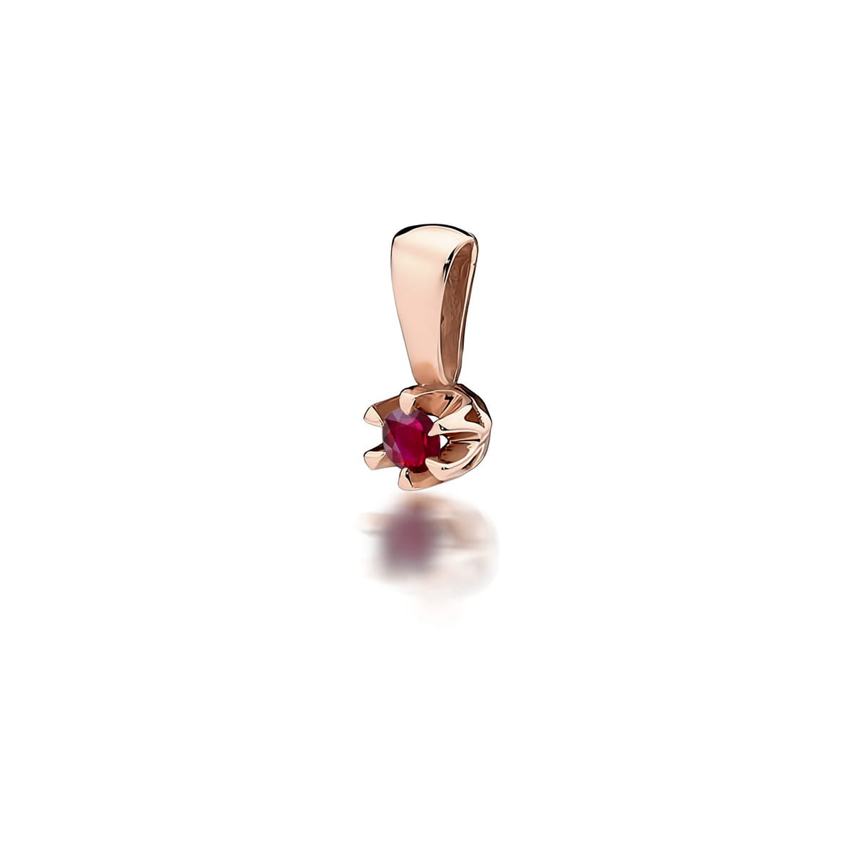 Pandantiv Aur 14K Z0032 Rubin 0.15ct