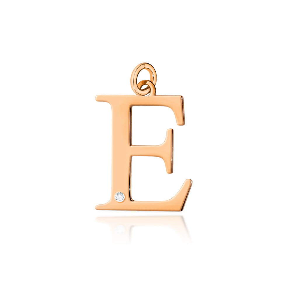Pandantiv Aur 14K cu Diamant 0.005 ct Litera E 10x9 mm