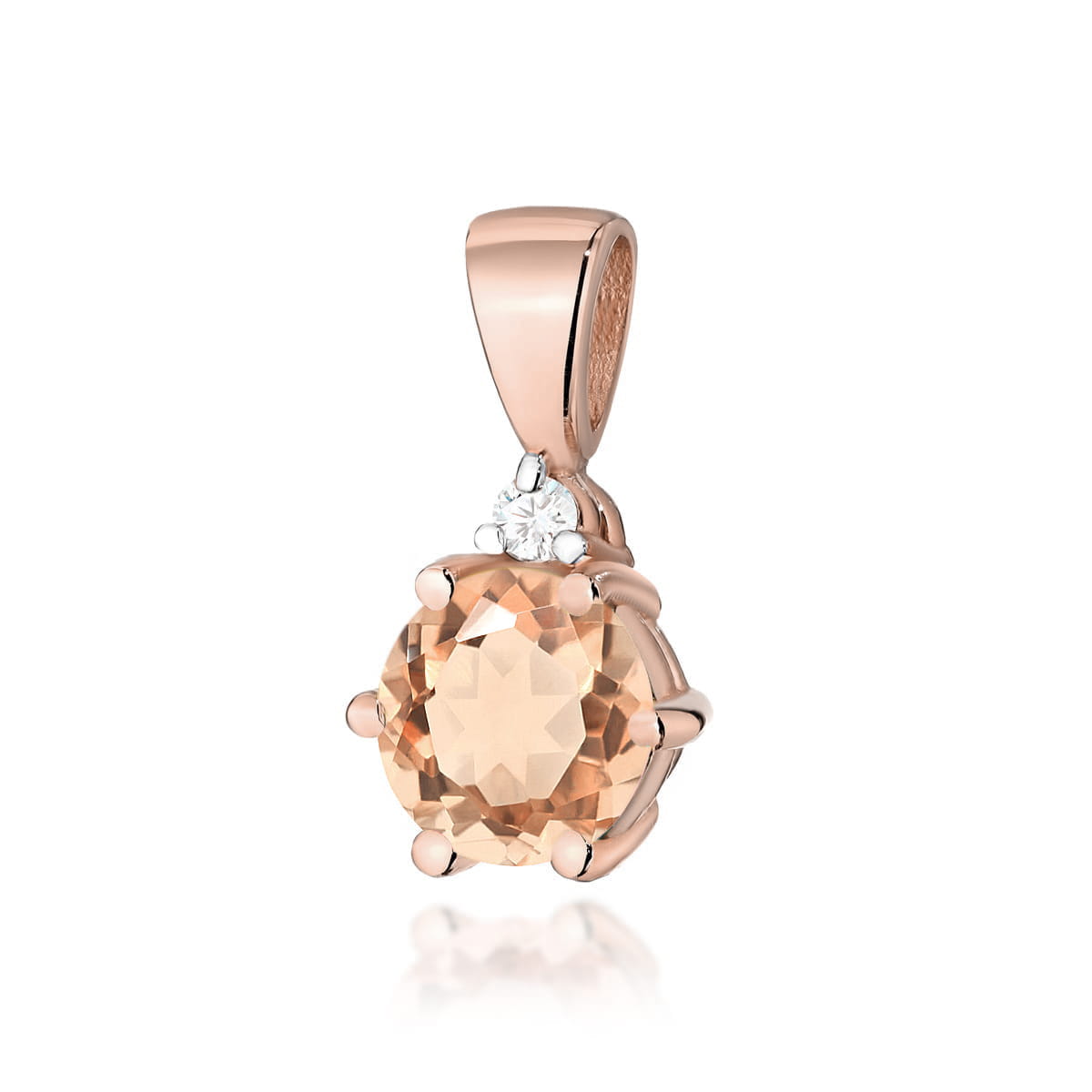 Pandantiv Aur 14K Z0076 Morganit 0.40ct