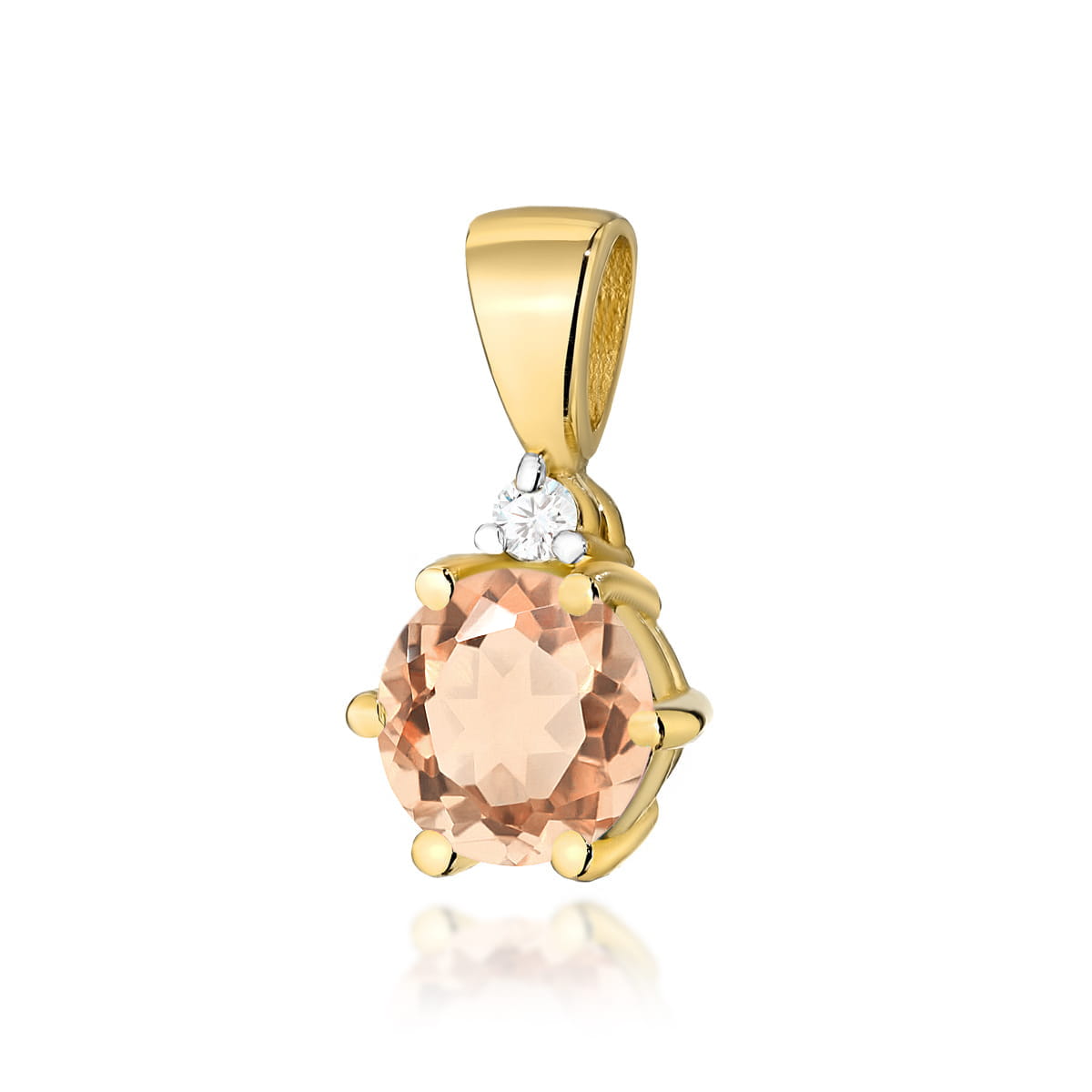 Pandantiv Aur 14K Z0076 Morganit 0.40ct
