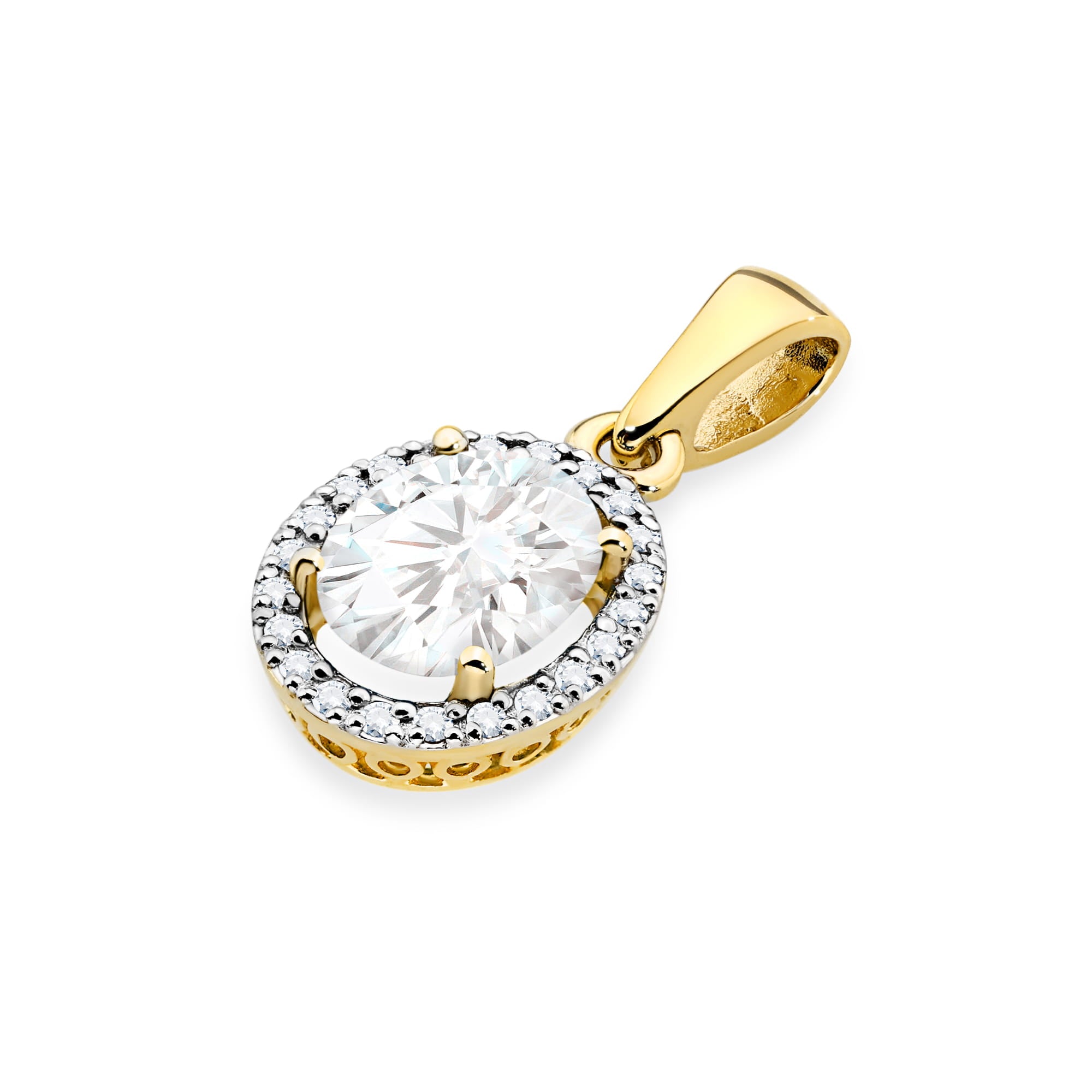 Pandantiv Aur 14K Z0080 Diamant Lab Grown 1,90ct