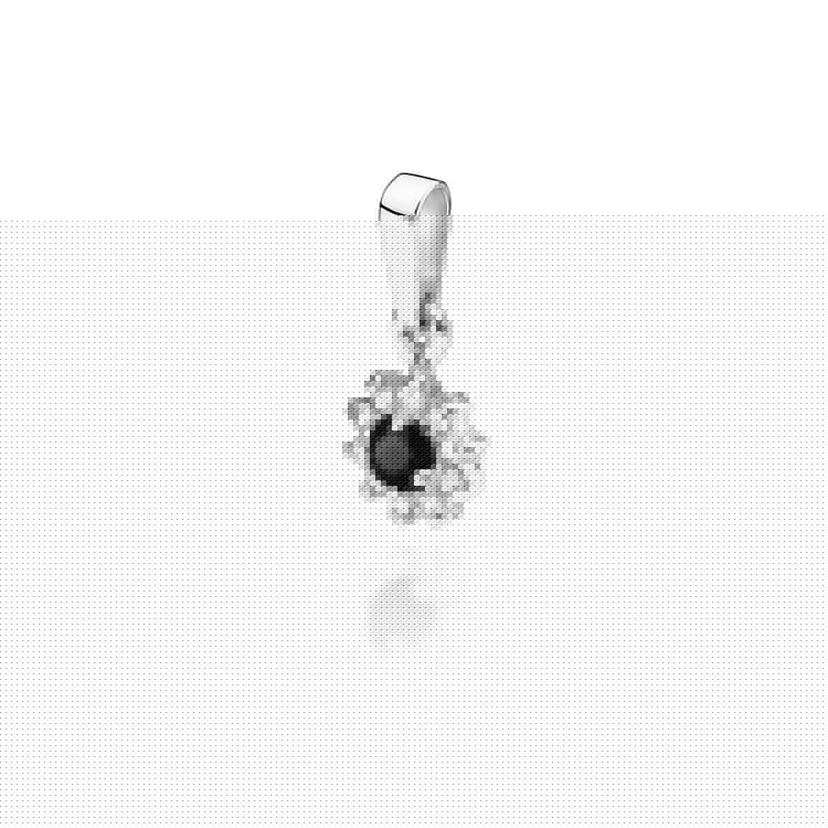Pandantiv Aur 14K Z0185 Diamant Negru 0.12ct