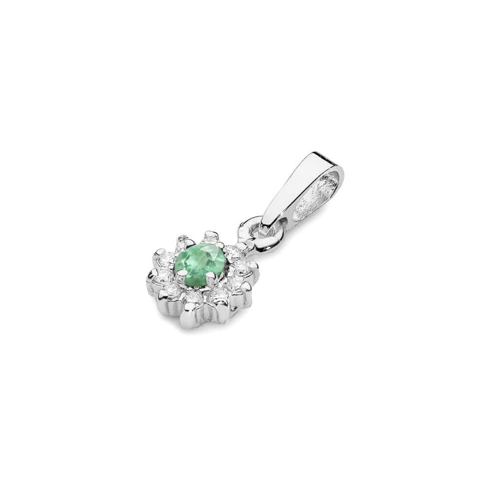 Pandantiv Aur 14K Z0185 Smarald 0.15ct