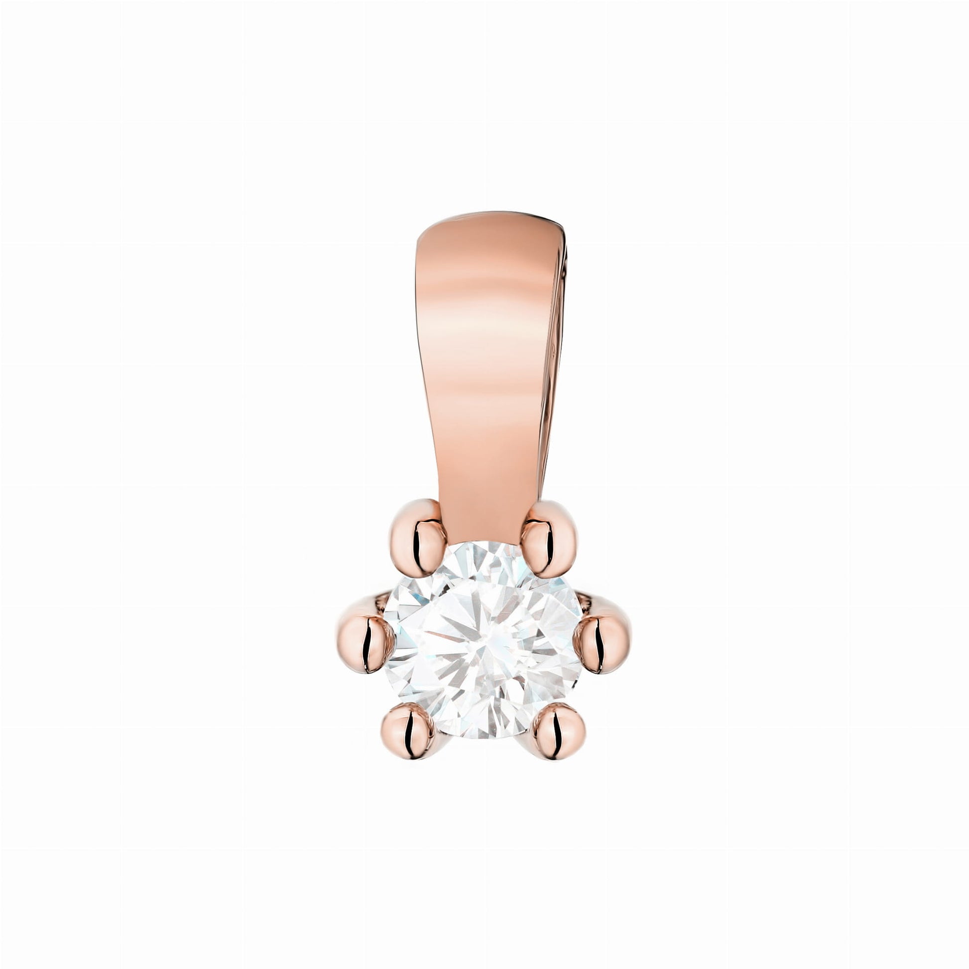 Pandantiv Aur 14K cu Diamante de Laborator 0.10 ct