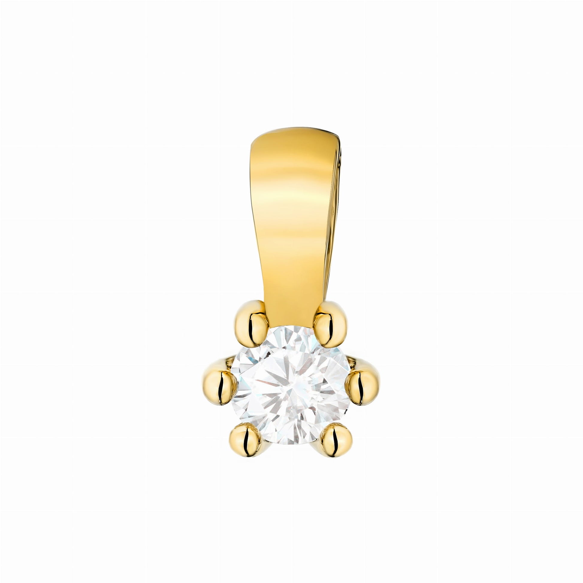 Pandantiv Aur 14K cu Diamante de Laborator 0.10 ct