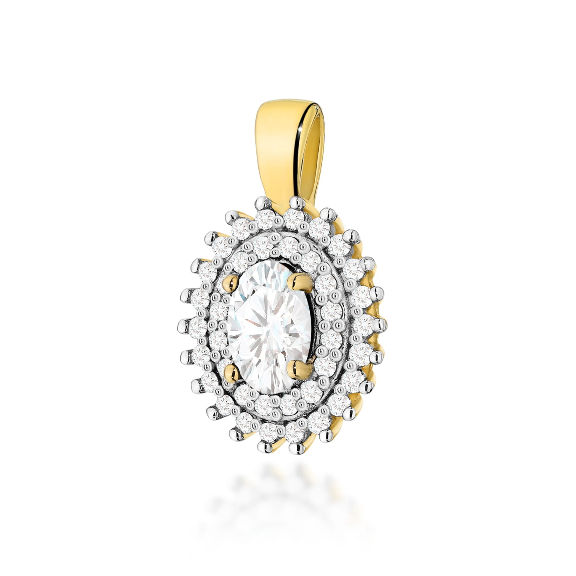 Pandantiv Aur 14K Z0303 Diamant Cultivat în Laborator 0,40ct