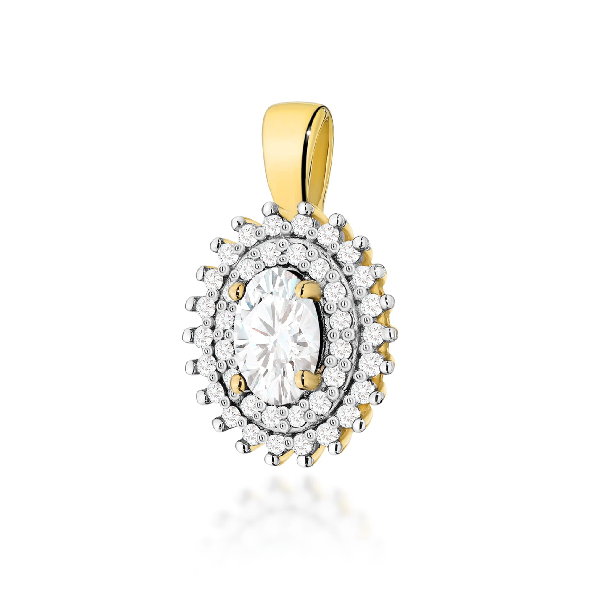 Pandantiv Aur 14K Z0303 Diamant Cultivat în Laborator 0,40ct