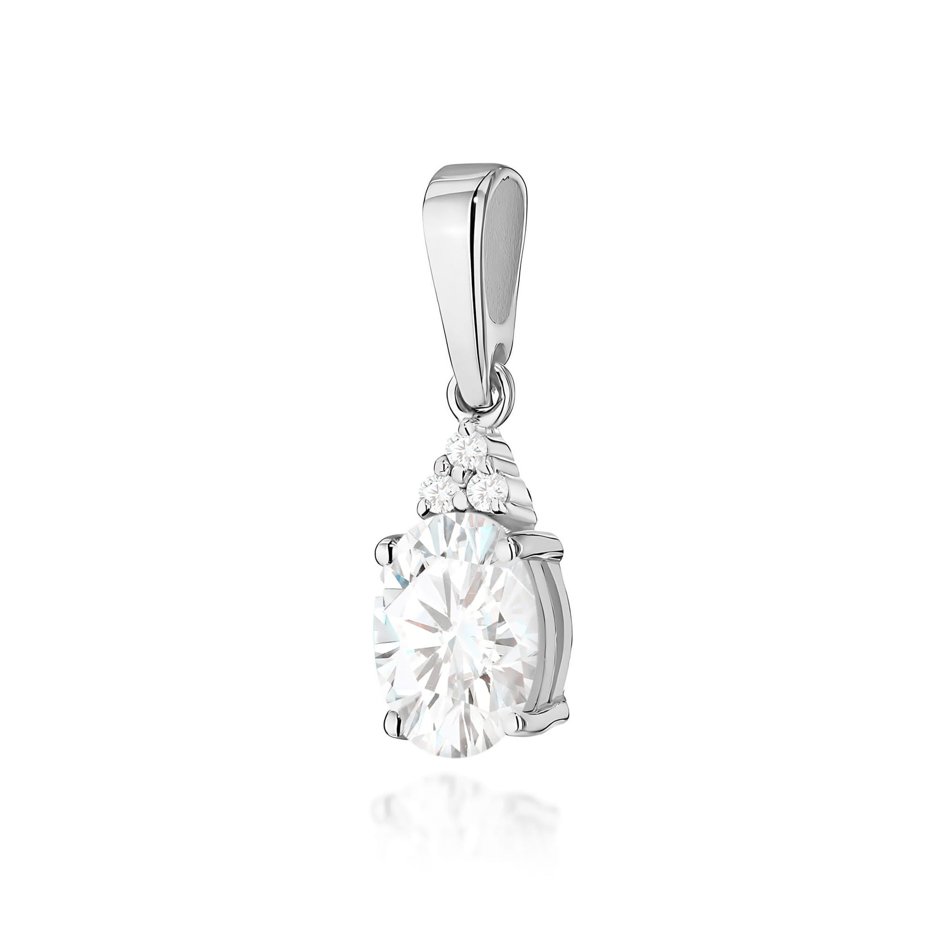 Pandantiv Aur 14K Z0308 Diamant Cultivat în Laborator 0,70ct